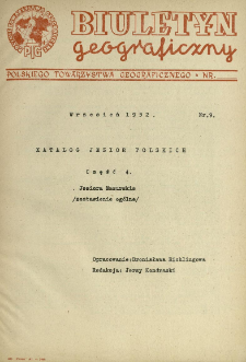 Katalog jezior polskich. Cz. 4, Jeziora Mazurskie (zestawienie og&oacute;lne)