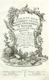 Essai d'un Atlas Historique, Geographique, Topographique et Militaire, contenant en XVII. Cartes Militaires tous les Mouvemens, Marches, Campemens, Positions et Batailles [...] dans la Campagne de 1757 entre l'Arm&eacute;e Fran&ccedil;oise et celle des Alli&eacute;s [...]