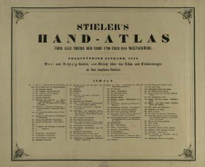 Hand-Atlas &uuml;ber alle Theile der Erde : nach dem neueste Zustande und &uuml;ber das Weltgeb&auml;ude