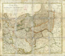 General Karte von Ost- West- Süd- und Neu- Ostpreussen : dem Grenz Tractate vom Jahre 1797 gemäss entworfen, nach den jetzigen 8 Kammer Departements abgetheilt, und mit den neu angelegten Post-Coursen versehen