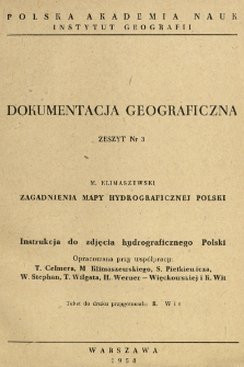 Zagadnienia mapy hydrograficznej Polski