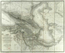 Carte du th&eacute;&acirc;tre de la guerre dans les Pays Caucasiens la Perse et la Turquie Asiatique : pur suivre les op&eacute;rations des Arm&eacute;es Russes dans ces contr&eacute;es depuis Pierre-le-Grand, specialement les campagnes contre la Perse et la Porte Ottomane en 1826-1829