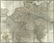 Deutschland Königr. der Niederlande Kgr. Belgien und die Schweiz : nebst Theilen der angränzenden Länder nach Adolf Stieler's grosser Karte in 25 Bl