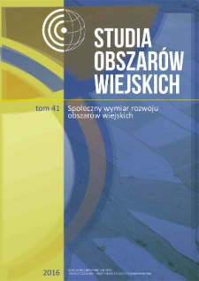 Nowy paradygmat w rozwoju wiejskiej infrastruktury. Studium przypadku konkursu projekt&oacute;w Przyjazna wieś = The new paradigm in the development of rural infrastructure. The case of Przyjazna wieś (Friendly village) contest