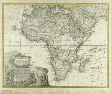 Africa : Secundum legitimas Projectionis Stereographic&aelig; regulas et juxta recentissimas relationes et observationes in subsidium vocatis quoque veterum Leonis Africani Nubiensis Geographi [...]