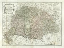 Karte von dem K&ouml;nigreiche Ungarn mit den K&ouml;nigreichen Kroatien und Sklavonien und dem Grossf&uuml;rstenthum Siebenb&uuml;rgen