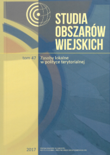 Studia Obszar&oacute;w Wiejskich = Rural Studies, t. 47, Spis treści