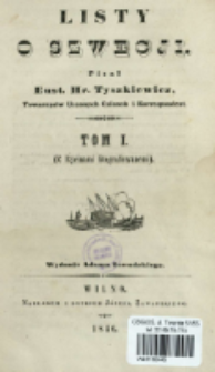 Listy o Szwecji. T. 1