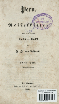 Peru : Reiseskizzen aus den Jahren 1838-1842. Bd. 2