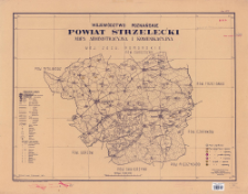 Wojew&oacute;dztwo poznańskie, powiat strzelecki : mapa administracyjna i komunikacyjna