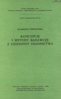 Koncepcje i metody badawcze z dziedziny osadnictwa = Koncepcii i metody issledovanij rasseleni&acirc; = Concepts and methods in research on settlement