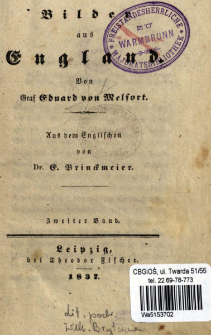 Bilder aus England. Bd. 2