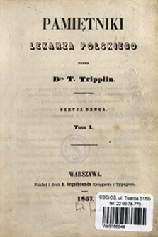 Pamiętniki lekarza polskiego. Seryja druga, T. 1