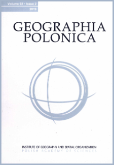 Geographia Polonica Vol. 92 No. 2 (2019), Contents