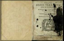 Theatri orbis terrarum enchiridion