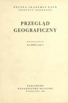 Przegląd Geograficzny T. 32 z. 3 (1960)