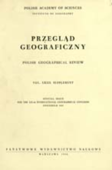Przegląd Geograficzny T. 32 Supplement (1960)