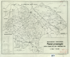 Powiat przasnyski, województwo warszawskie : mapa administracyjna i komunikacyjna w skali 1:100.000