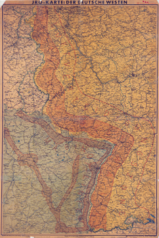 JRO-Karte: Der deutsche Westen : hauptverteidigungsgebiete