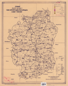 Powiat kępiński : mapa administracyjna i komunikacyjna w skali 1:100 000