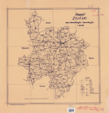 Powiat Żniński : mapa administracyjna i komunikacyjna 1:100.000