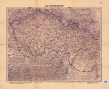 Velhagen & Klasings Karte der Sudetenländer