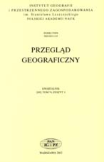 Przegląd Geograficzny T. 74 z. 4 (2002)