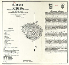 Plan miasta Wielunia według mappy sporządzonej m-ca stycznia 1799 r. przez konduktora Grappow : wykazujący mury obronne z czas&oacute;w Kazimierza Wielkiego Kr&oacute;la Polskiego