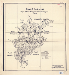 Powiat łańcucki : mapa administracyjna i komunikacyjna 1:100.000
