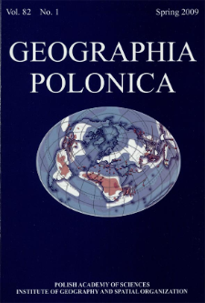 Geographia Polonica Vol. 82 No. 1 (2009)