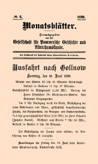 Monatsbl&auml;tter Jhrg. 13, H. 6 (1899)