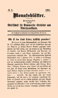 Monatsbl&auml;tter Jhrg. 13, H. 9 (1899)