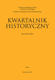 Kwartalnik Historyczny R. 126 nr 3 (2019), Recenzje