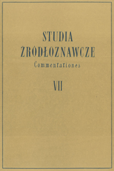 Wiarygodność informatora : pr&oacute;ba eksplikacji dw&oacute;ch pojęć z analizy i krytyki źr&oacute;deł historycznych