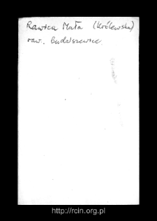 Rewica Kr&oacute;lewska. Files of Rawa Mazowiecka district in the Middle Ages. Files of Historico-Geographical Dictionary of Masovia in the Middle Ages