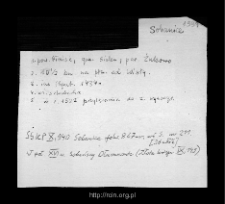 Sobanice. Files of Sochocin district in the Middle Ages. Files of Historico-Geographical Dictionary of Masovia in the Middle Ages