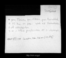 Zarębin. Files of Historico-Geographical Dictionary of Masovia in the Middle Ages