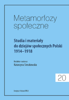 Postawy i nastroje społeczne samborzan podczas I wojny światowej