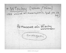 Warsaw-Wlochy. Files of Warsaw district in the Middle Ages. Files of Historico-Geographical Dictionary of Masovia in the Middle Ages