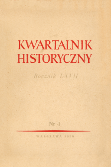 Kwartalnik Historyczny R. 67 nr 1 (1960), Życie naukowe w kraju