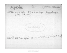 Lipkow. Files of Warsaw district in the Middle Ages. Files of Historico-Geographical Dictionary of Masovia in the Middle Ages
