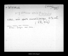 Pienkow. Files of Warsaw district in the Middle Ages. Files of Historico-Geographical Dictionary of Masovia in the Middle Ages