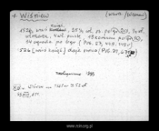 Wisniew. Files of Warsaw district in the Middle Ages. Files of Historico-Geographical Dictionary of Masovia in the Middle Ages