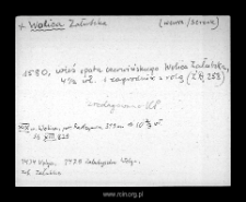 Wolica. Kartoteka powiatu warszawskiego w średniowieczu. Kartoteka Słownika historyczno-geograficznego Mazowsza w średniowieczu