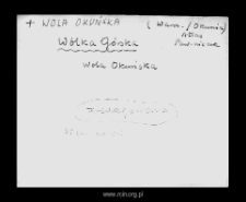 Wólka Górska. Kartoteka powiatu warszawskiego w średniowieczu. Kartoteka Słownika historyczno-geograficznego Mazowsza w średniowieczu