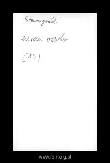 Starogr&oacute;d. Files of Czersk district in the Middle Ages. Files of Historico-Geographical Dictionary of Masovia in the Middle Ages