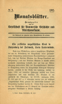 Monatsbl&auml;tter Jhrg. 11, H. 6 (1897)