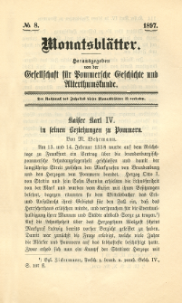 Monatsblätter Jhrg. 11, H. 8 (1897)