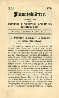 Monatsbl&auml;tter Jhrg. 11, H. 10 (1897)