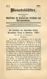 Monatsbl&auml;tter Jhrg. 14, H. 3 (1900)